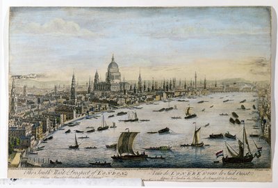 The South-West Prospect of London from Somerset Gardens, Engraved by Thomas Bowles by Thomas Bowles
